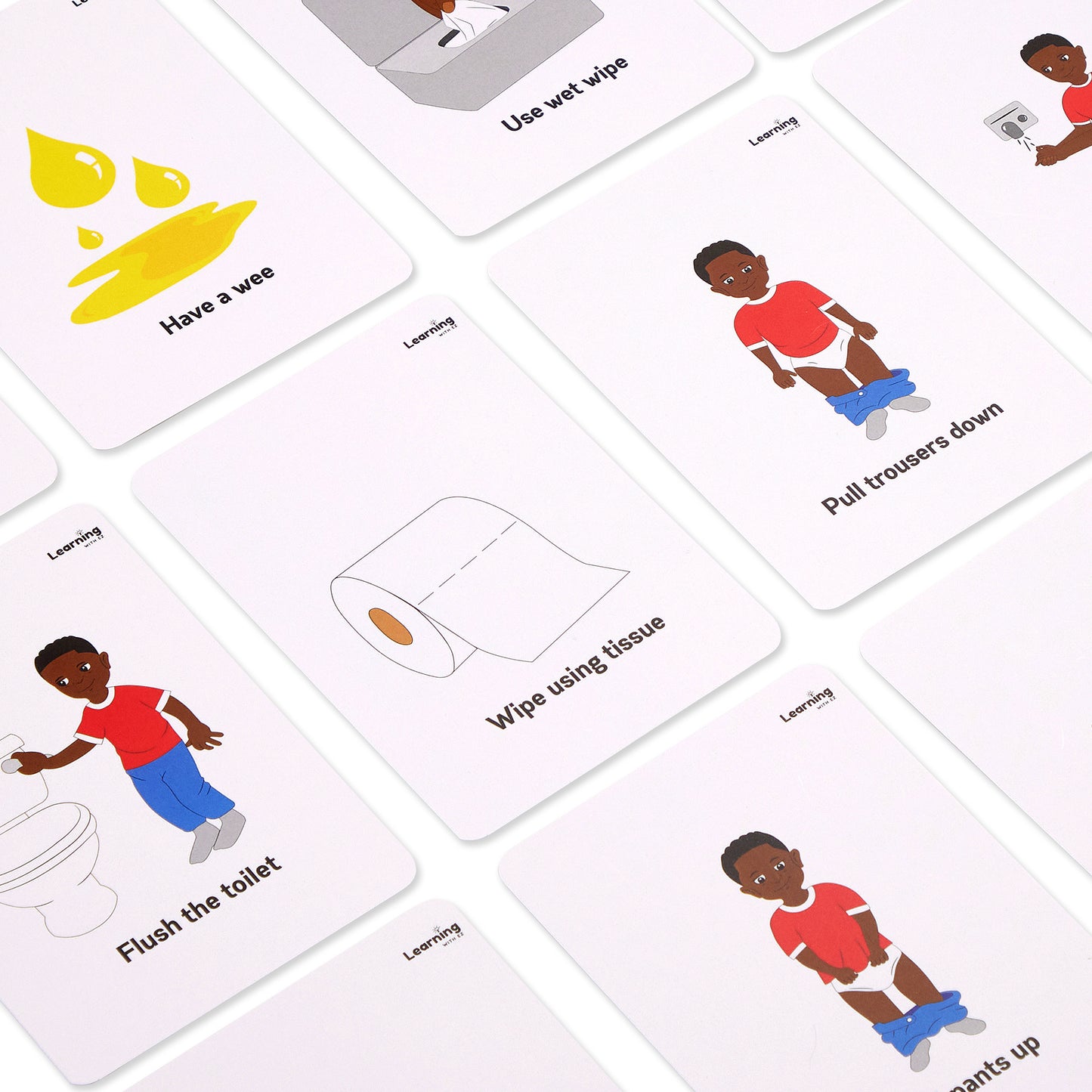 Boys Toilet Training Cards