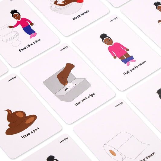 Girls Toilet Training Cards