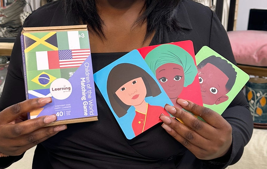 Children of the world matching game