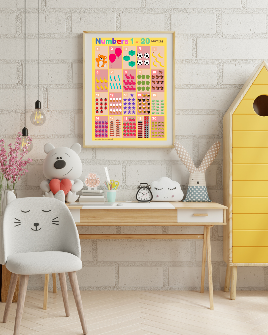 Numbers 1-20 Poster