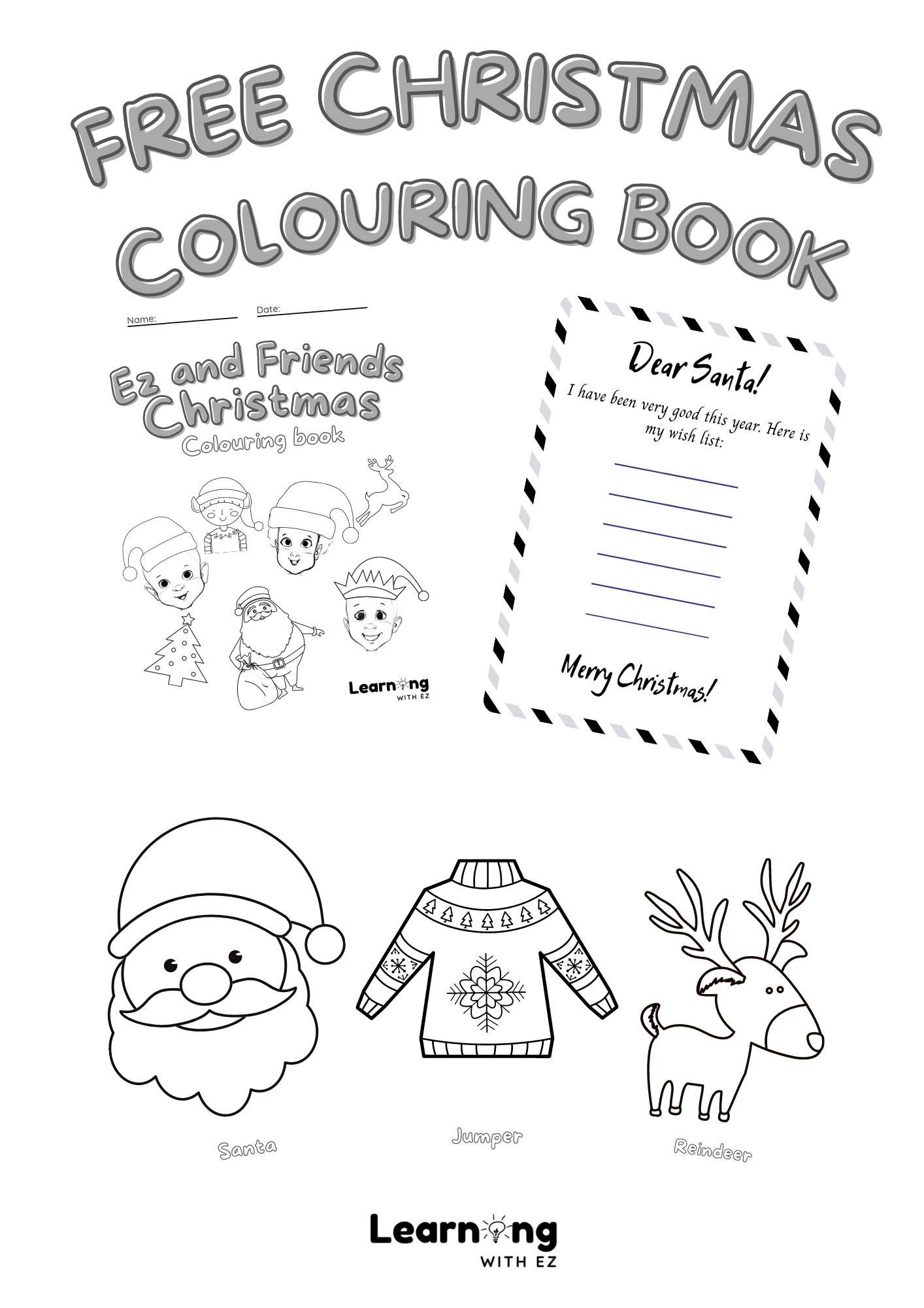 FREE Christmas Colouring Book (Digital Download)