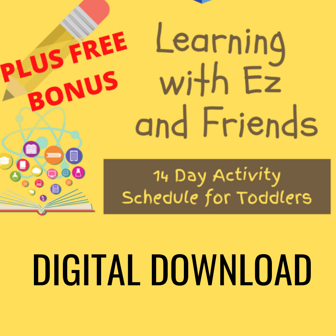 DIGITAL DOWNLOAD Tiny Tots Learning Folder Plus Free Bonus 14 Day Activity Schedule
